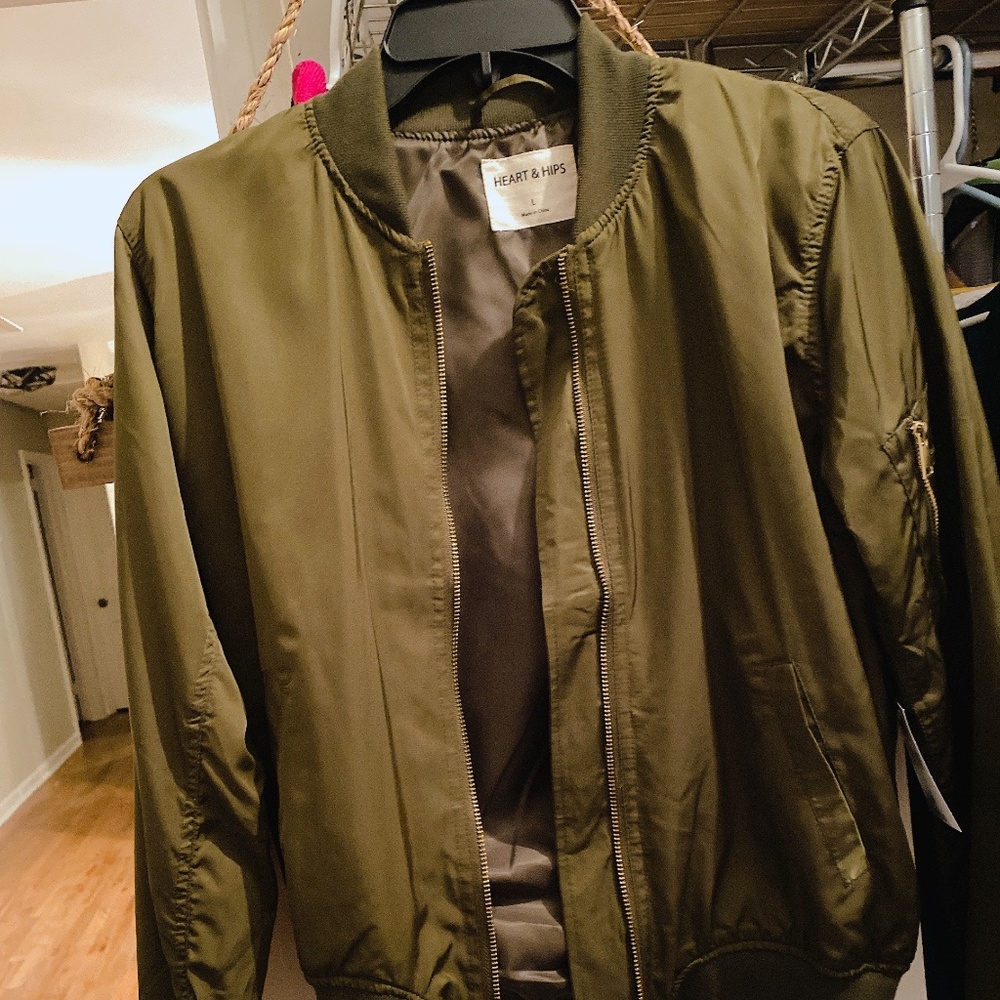Forever 21 Army Green Bomber